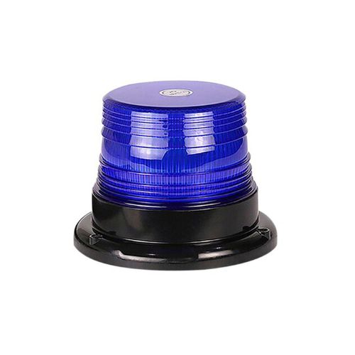 Baliza giratoria led - baliza giratoria led 12v - 24v color azul con conexion a toma 12v  