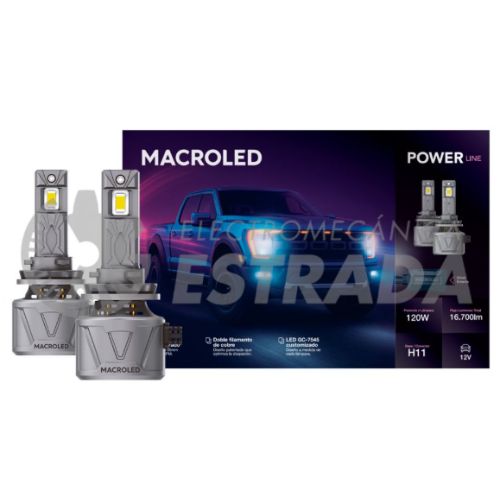 LÃ¡mparas principales - h11 - 120w - 16.700lm - 6500k- 9/32v   