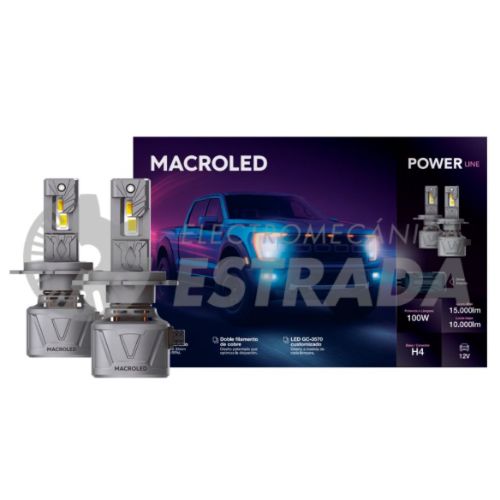 LÃ¡mparas principales - h4 - 100w - altas: 15.000lm / bajas:10.000lm - 6500k- 9/32v   