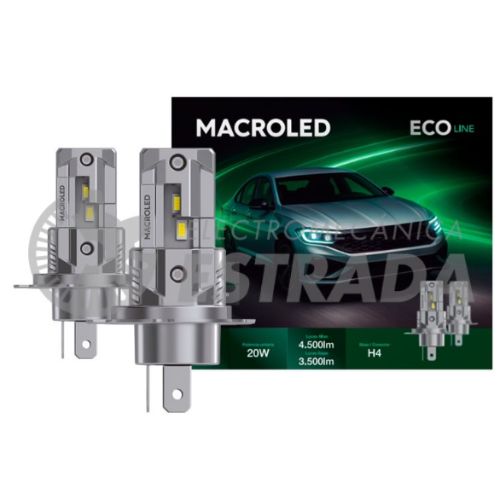 LÃ¡mparas principales - h4 - 20w - altas: 4.500lm / bajas: 3.500lm - 6000k- 11/18v   