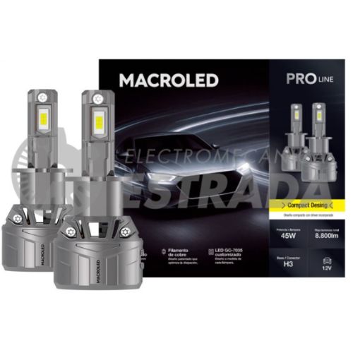 LÃ¡mparas principales - h3 - 45w - 8.800lm - 6500k- 9/32v   