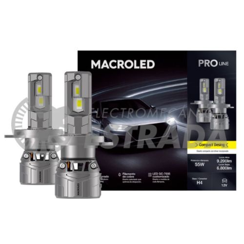 LÃ¡mparas principales - h4 - 55w - altas: 9.200lm / bajas: 6.800lm - 6500k- 9/32v   