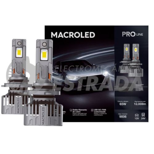 LÃ¡mparas principales - 9006 - 65w - 12.000lm - 6500k- 9/32v   