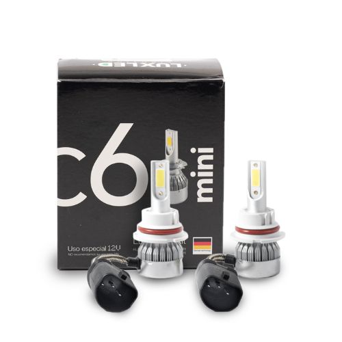 Kit de led c6 mini 9007 6 gen 20000lm chip cob 12v sin cooler  