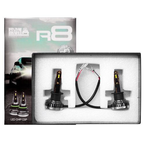 Kit de led r8 h1 10ma generacion chip csp sin cooler 60000 lumens 42watts 12v con cooler    