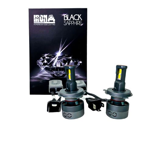 Kit de led black sapphire super canbus h4 75 watts con cooler interno y driver externo  
