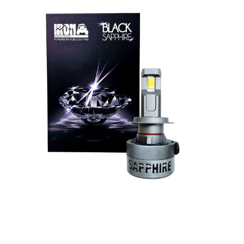 Kit de led black sapphire super canbus h7 75 watts con cooler interno y driver externo  