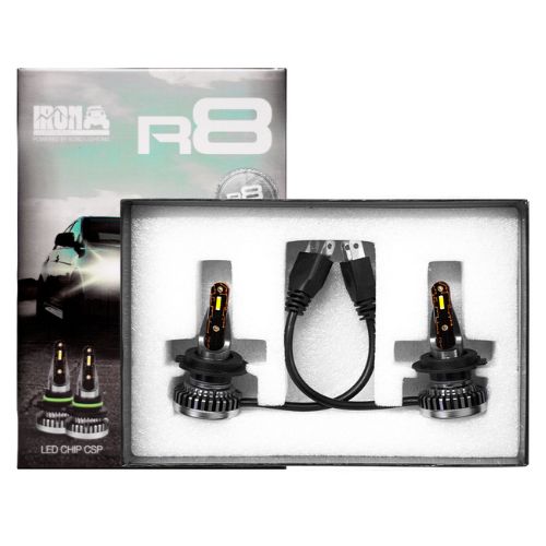 Kit de led r8 h7 10ma generacion chip csp sin cooler 60000 lumens 42watts 12v con cooler    